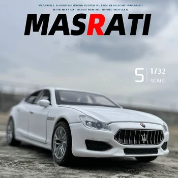 1:32 Maserati Ghibli Quattroporte Coupe Легкосплавная Модель Автомобиля, Отлитая под давлением Имитация Металлической Игрушечной Модели Автомобиля, Звуковая и Световая Игрушка В Подарок