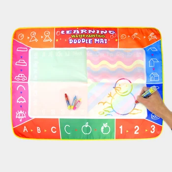 100x70 см Волшебный коврик для рисования водой с 4 ручками Коврик для рисования каракулями большого размера Доска для рисования Развивающие игрушки для детей