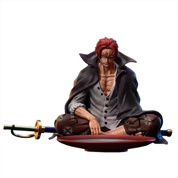 12 см аниме One Piece Shanks Фигурка Шэнкс с мечом ПВХ Фигурки GK Статуя Коллекция модельных игрушек Подарки