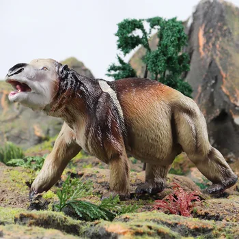 15-сантиметровый Дипротодон, когнитивные украшения, детская симуляция, игрушки из твердых животных, модель древнего доисторического животного