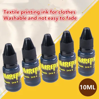 2 шт 10 мл Фирменный штамп для заправки чернил Масло для печати штампов для одежды, не выцветающие при стирке чернила