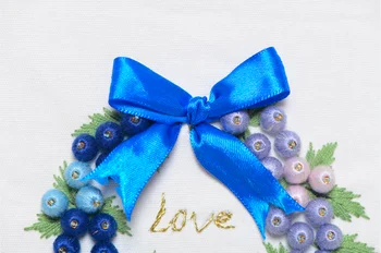 30x30 см Набор для вышивания синей лентой love fruit stain painting набор для рукоделия DIY handmade рукоделие искусство домашнего декора