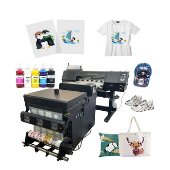 4720 XP600 печатная машина для печати DTF на футболках 60 см без полей