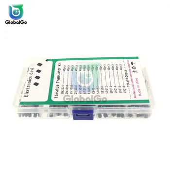 600ШТ 15 Значений TO-92 Комплект транзисторов box set BC327 BC337 BC517 BC547 BC548 BC549 BC550 BC556 BC557 BC558 диод