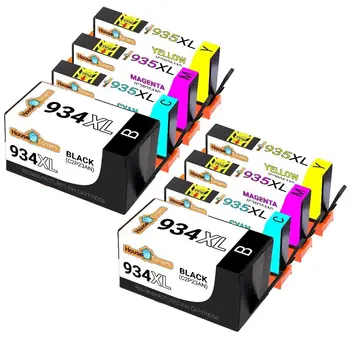 8 упаковок картриджей # 934XL # 935XL для HP Officejet 6812 6815