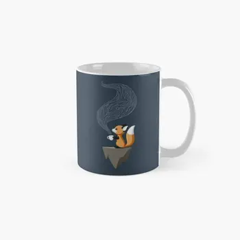 Fox Tea Классическая Кружка Подарки Дизайн Кофе Напечатанное Простое Изображение Ручка Круглая Чайная Чашка Посуда для напитков Фото Картинка