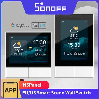 SONOFF NSPanel HMI Smart Scene Белый настенный выключатель ЕС / США Термостат 