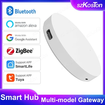 Tuya Smart Zigbee Gateway Hub Мост для умного дома WiFi Bluetooth приложение Smart Life Беспроводное Дистанционное Голосовое управление Alexa Google Alice