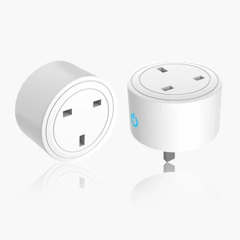 WiFi Smart 3-контактный штекер 10A UK Пульт дистанционного управления Google Home Tuya Smart Life Mini Socket
