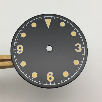 Без логотипа 28,5-миллиметровый циферблат часов изменен дословно под Аксессуары для мужских часов NH35A Calibre BC5-2