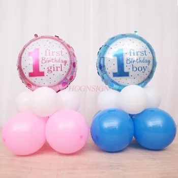Декоративные стойки из воздушных шаров для украшения первого дня рождения ребенка, направляющие для детских латексных шаров, стойки из воздушных шаров от 1 года