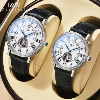 Карнавальная высококачественная серия IW, бренд класса люкс, японский механизм MIYOTA, ультратонкие механические часы для мужчин, модные сапфировые часы для мужчин.
