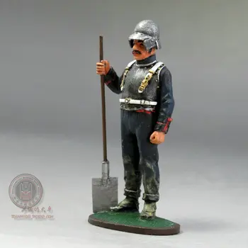 металлическая фигурка солдата 1/32 с лопатой, модель игрушки