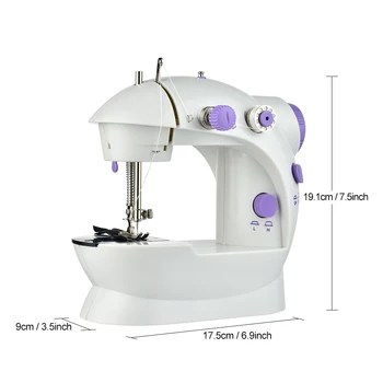 Мини-удобная швейная машинка Мини-размер Ручной удобной многофункциональной швейной машинки