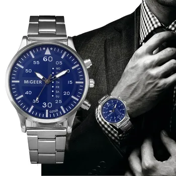 Модные мужские аналоговые кварцевые наручные часы с кристаллами из нержавеющей стали, элегантные компактные наручные часы для мужчин Erkek Kol Satleri часы мужские