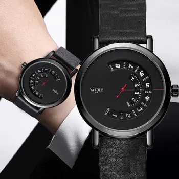 Мужские кварцевые часы YAZOLE Fashion Date, лидирующий бренд, роскошные мужские часы, водонепроницаемые спортивные Деловые мужские наручные часы Relogio Masculino