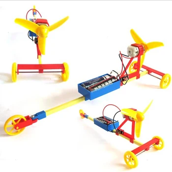 Новый креативный автомобиль с пневматическим приводом, Пневматическое весло, Электрические гоночные детские трехколесные велосипеды для мальчиков, собранные своими руками Автомобильные игрушки