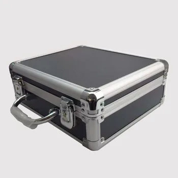 Портативный ящик для инструментов из алюминиевого сплава, ящик для хранения файлов, противоударное оборудование, ящик для инструментов с замком из предварительно нарезанного хлопка 260x220x100 м