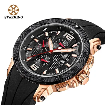 ПОТРЯСАЮЩИЕ мужские наручные часы Relogio Masculino, многофункциональные оригинальные спортивные часы, силиконовые Роскошные Брендовые черные кварцевые часы