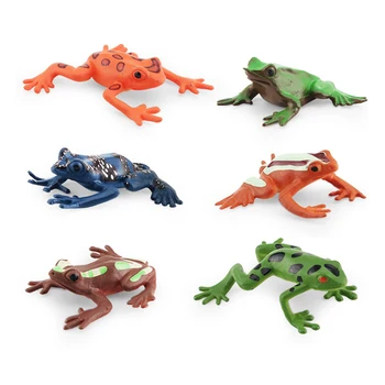 Реалистичные модели диких лягушек, игрушки-симуляторы животных, миниатюрные фигурки из детской коллекции, образовательные подарки для детей