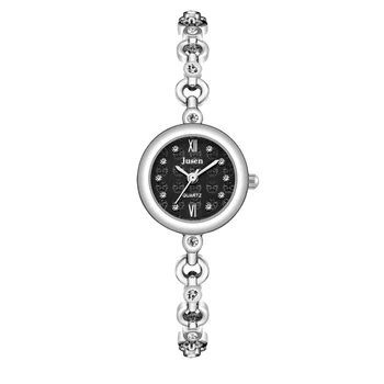 Роскошные модные женские часы-браслет с бриллиантами, дизайн циферблата в виде снежинки, Элегантные серебряные женские кварцевые наручные часы из розового золота