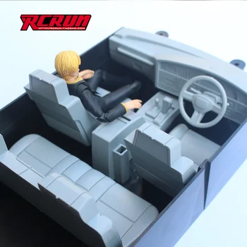 Салон RCRUN с ременным приводом рулевого колеса для LC80 313 1:10 радиоуправляемая машинка-игрушка