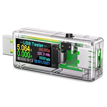 Тестер USB 3.0, цифровой мультиметр с цветным дисплеем IPS, монитор напряжения и тока, измеритель мощности постоянного тока 5,1 А /30 В /150 Вт, тестер