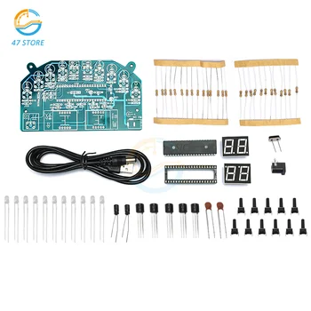 Цифровой 4-битный набор для электронного производства DIY Kit 51 Однокристальный инструмент для упражнений с памятью DIY KIT