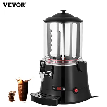 Электрическая машина для приготовления горячего шоколада VEVOR объемом 10 л, дозатор чая с молоком, подогреватель кофе